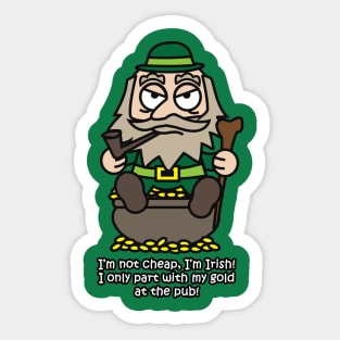 Irish Leprechaun Grandad Sticker